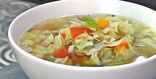 soupe au chou perte de poids