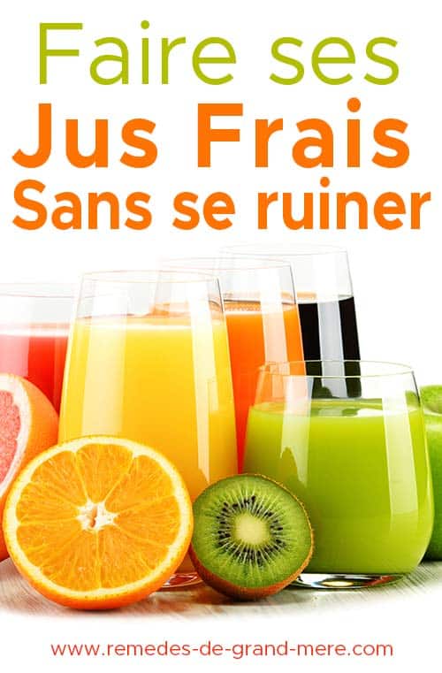 faire ses jus de fruits et de légumes frais sans se ruiner