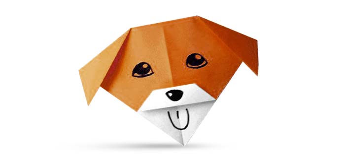tuto chien origami