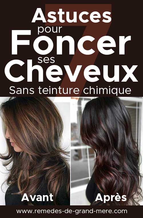 astuces pour foncer ses cheveux à la maison