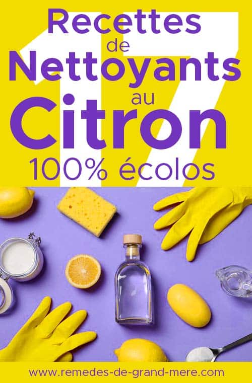 recettes de nettoyants maison au citron