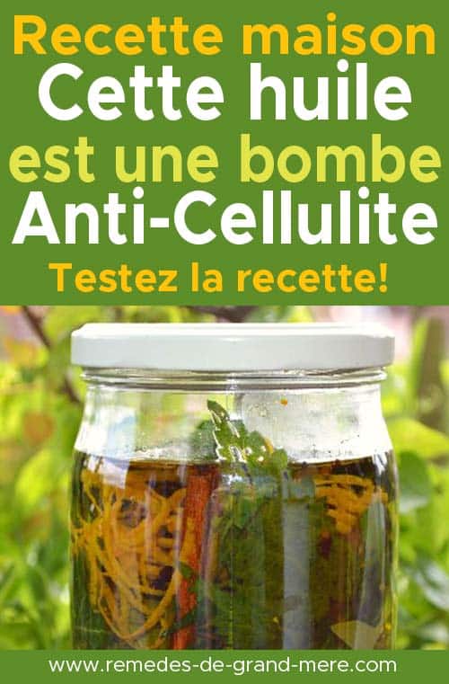 huile maison anti cellulite