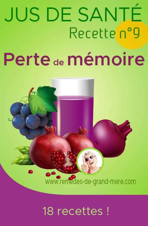 Le jus soigne la perte de mémoire