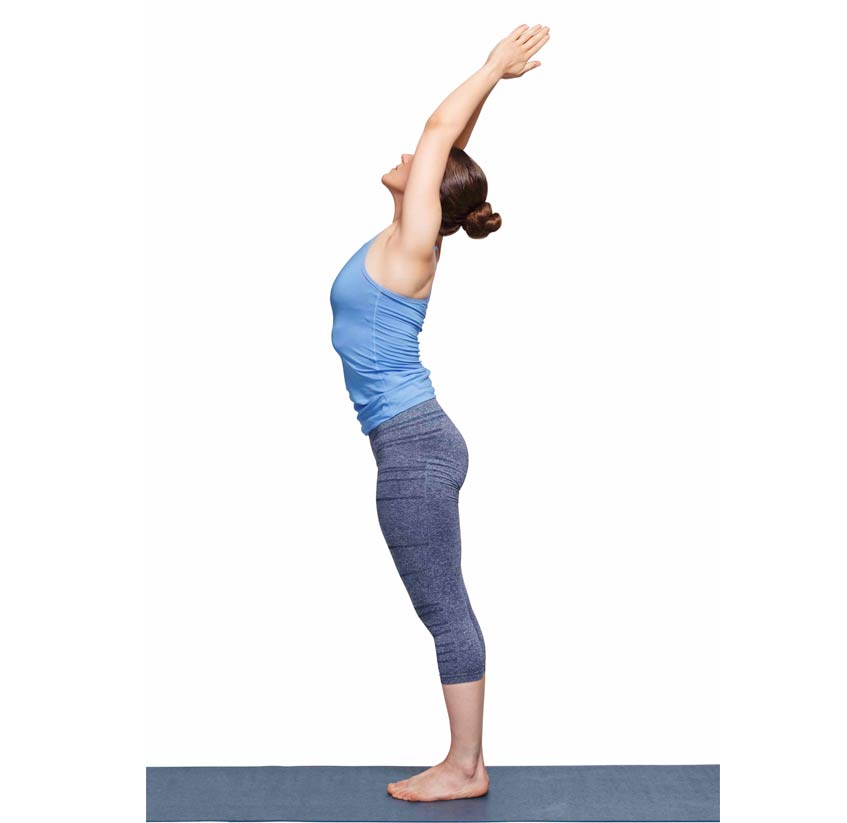 Tadasana pose yoga regles douloureuses