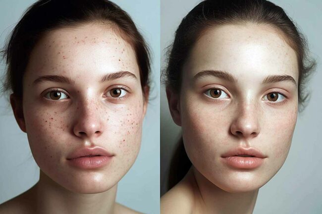 traiter l'acné avec des masque à la niamicide