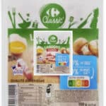 Rappel produit : CARREFOUR CLASSIC' retire les lardons fumés à basse teneur en sel et matières grasses de 150g (2x75g) de la vente