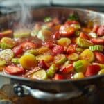 Le délice printanier : la compote rhubarbe-fraise à l'ancienne