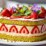 Moelleux, coloré et ultra-frais : ce fraisier pistache fondant fait craquer petits et grands tout l’été