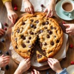 On ne fait pas plus convivial que ce cookie ultra gourmand à partager en famille ou entre amis au goûter