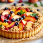 Ultra fondante, zéro gâchis : la tarte rustique aux fruits d’été et crumble croustillant qui fait sensation
