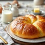 Ultra moelleuse et toute légère, cette brioche express au lait ribot sans pétrissage va vous faire fondre de plaisir !
