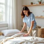Stop à la literie négligée : ce geste oublié évite les draps froissés et garde un lit parfaitement tiré chaque matin