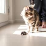 Pourquoi votre chat dépose-t-il des proies à vos pieds ? Le vrai sens de ce comportement et comment y réagir au quotidien