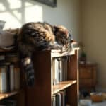 Votre chat dort soudain en hauteur ? Les vraies raisons à connaître pour mieux le rassurer et l’aider