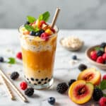 La recette de bubble tea maison la plus simple et gourmande à tester avec vos fruits préférés du moment !