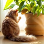 Votre chat grignote vos plantes d’intérieur ? Les vraies raisons et comment l’en empêcher sans danger