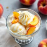Glace pêche-yaourt grec minute sans sorbetière : un dessert fruité tout en onctuosité, simple et délicieux !