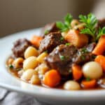 Ce bourguignon express conserve toute la gourmandise du traditionnel, mais se prépare en un temps record !