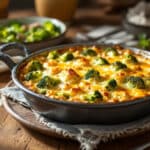 Ce clafoutis doré au brocoli et fromages de terroir est l’incontournable des repas conviviaux !