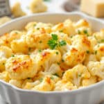 Du goût et plus de légèreté : ce gratin léger au parmesan remplace la béchamel et sublime le chou-fleur en toute simplicité