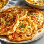 Le croquant de ces galettes de maïs aux légumes rend vos gratins lourds et ternes totalement obsolètes (une merveille !)